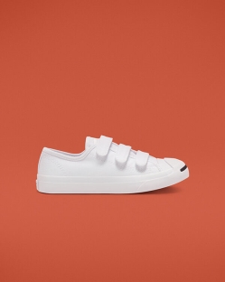 Converse Easy-On Jack Purcell Lány Rövidszárú Fehér | GTDEZSX-HU